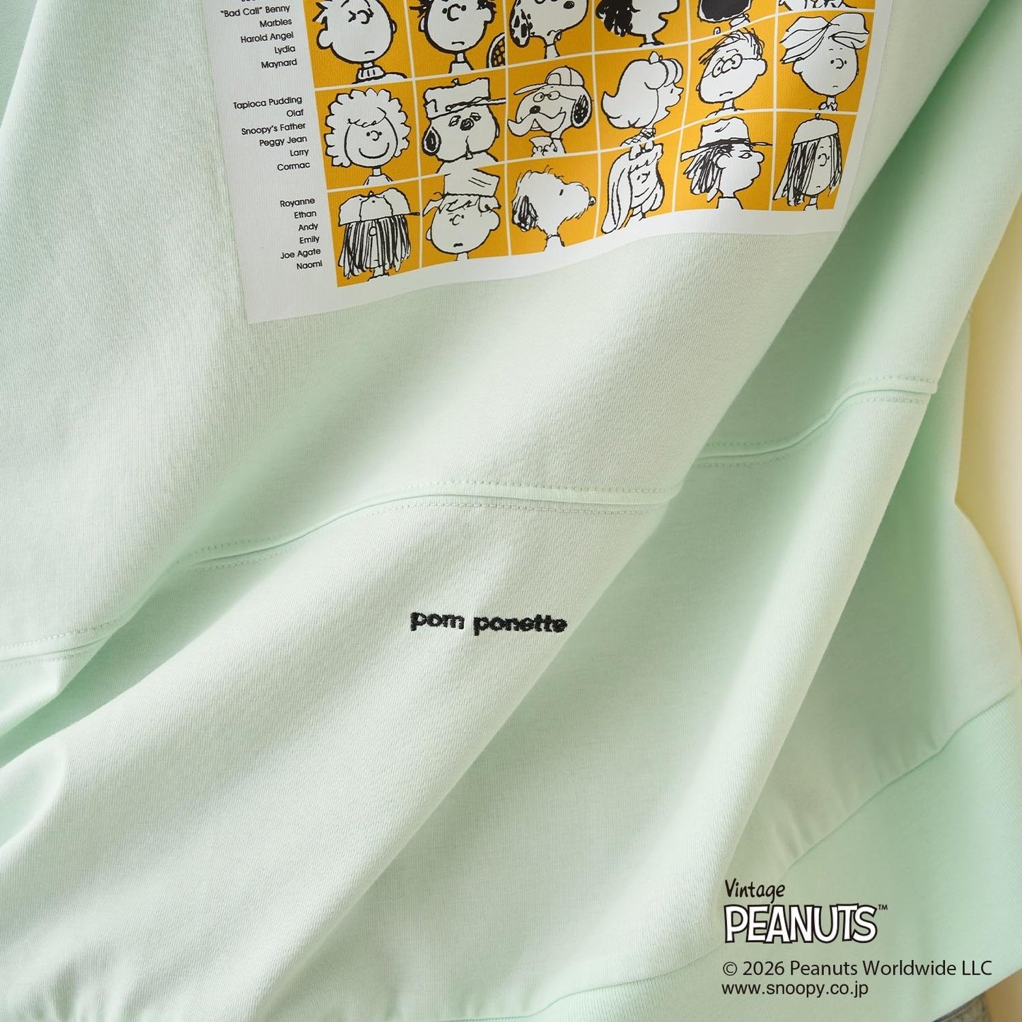 《PEANUTS》 接觸冷感 異形套頭衫