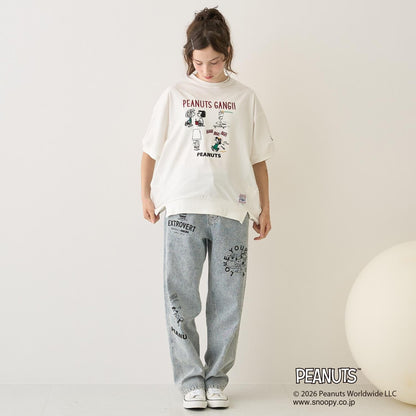 《PEANUTS》 接觸冷感 異形套頭衫