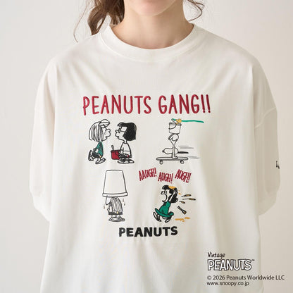 《PEANUTS》 接觸冷感 異形套頭衫