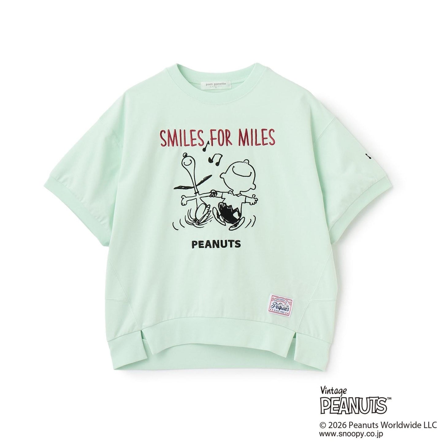 《PEANUTS》 接觸冷感 異形套頭衫