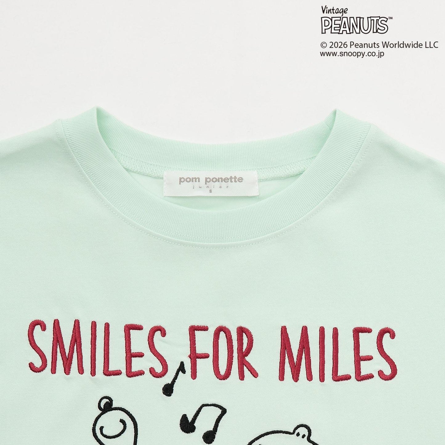 《PEANUTS》 接觸冷感 異形套頭衫