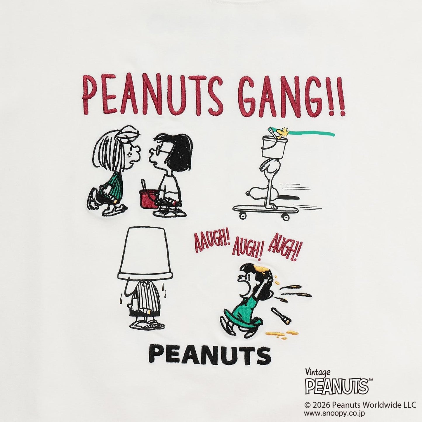 《PEANUTS》 接觸冷感 異形套頭衫