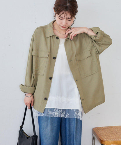 Discoat 軍事風襯衫 男女同款