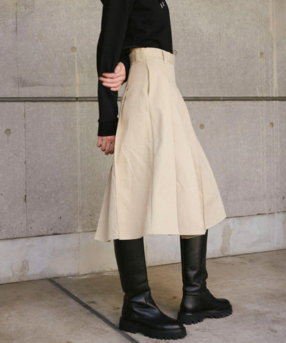 【2026AW Debut】【UNFORM】中長款打褶半身裙