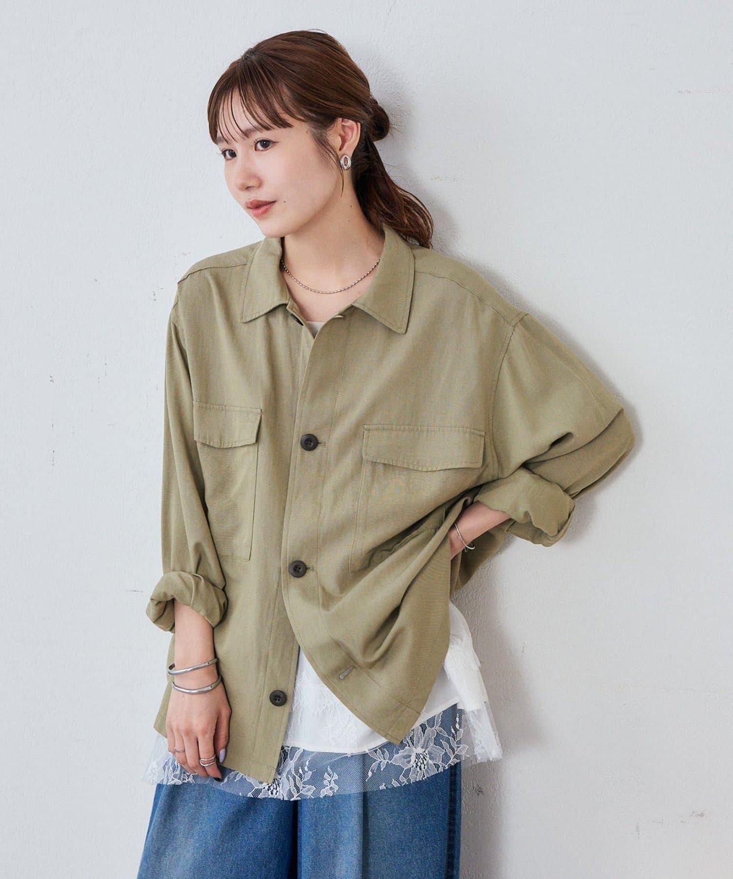 Discoat 軍事風襯衫 男女同款