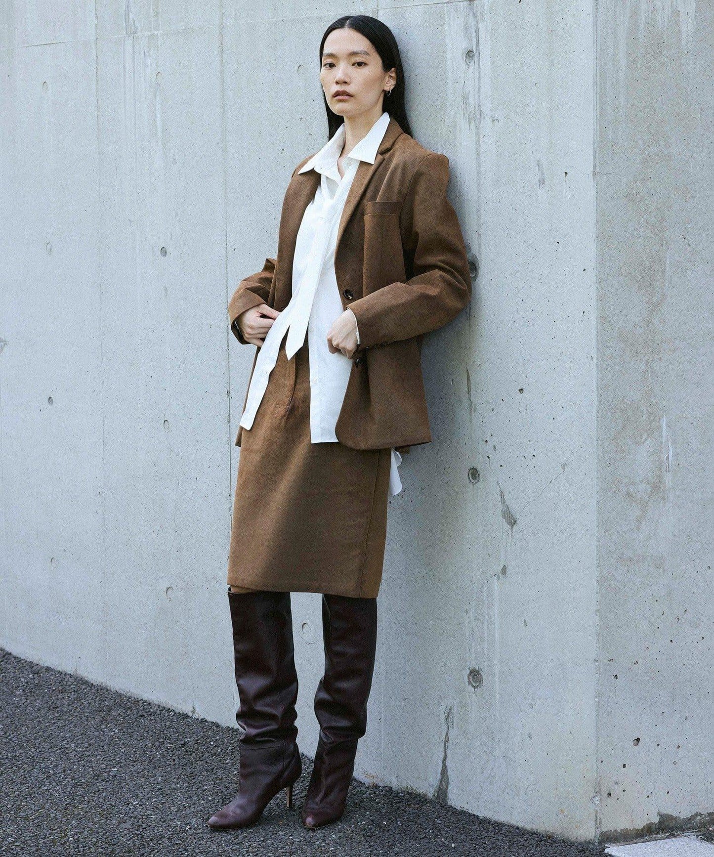 【2026AW Debut】【UNFORM】仿麂皮夾克