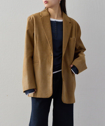 【2026AW Debut】【UNFORM】仿麂皮夾克