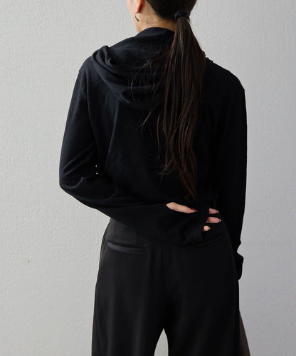 2026AW Debut UNFORM 羊絨混紡連帽蝴蝶結針織衫