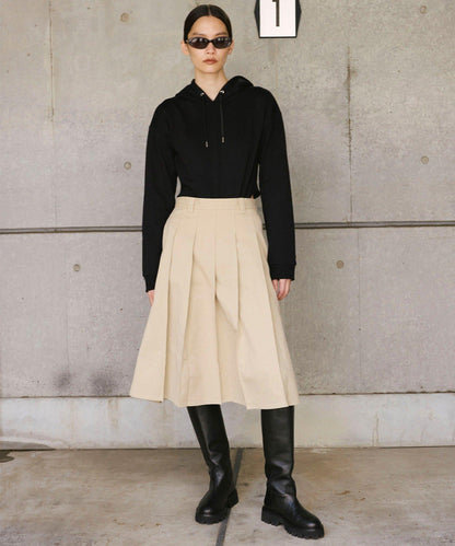 【2026AW Debut】【UNFORM】中長款打褶半身裙