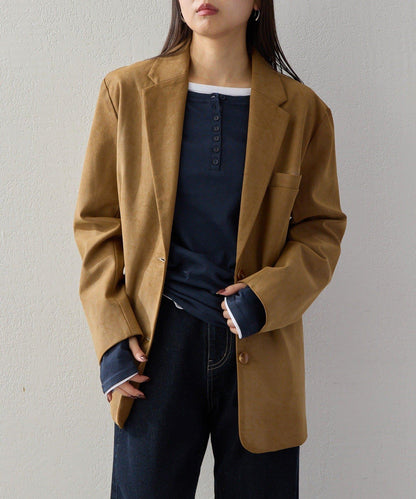【2026AW Debut】【UNFORM】仿麂皮夾克