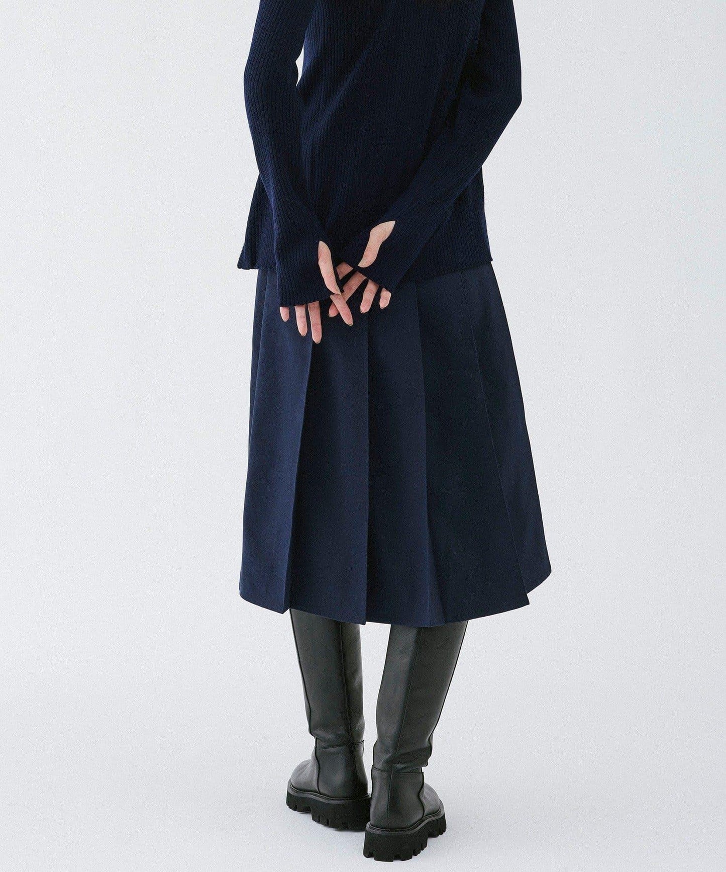 【2026AW Debut】【UNFORM】中長款打褶半身裙