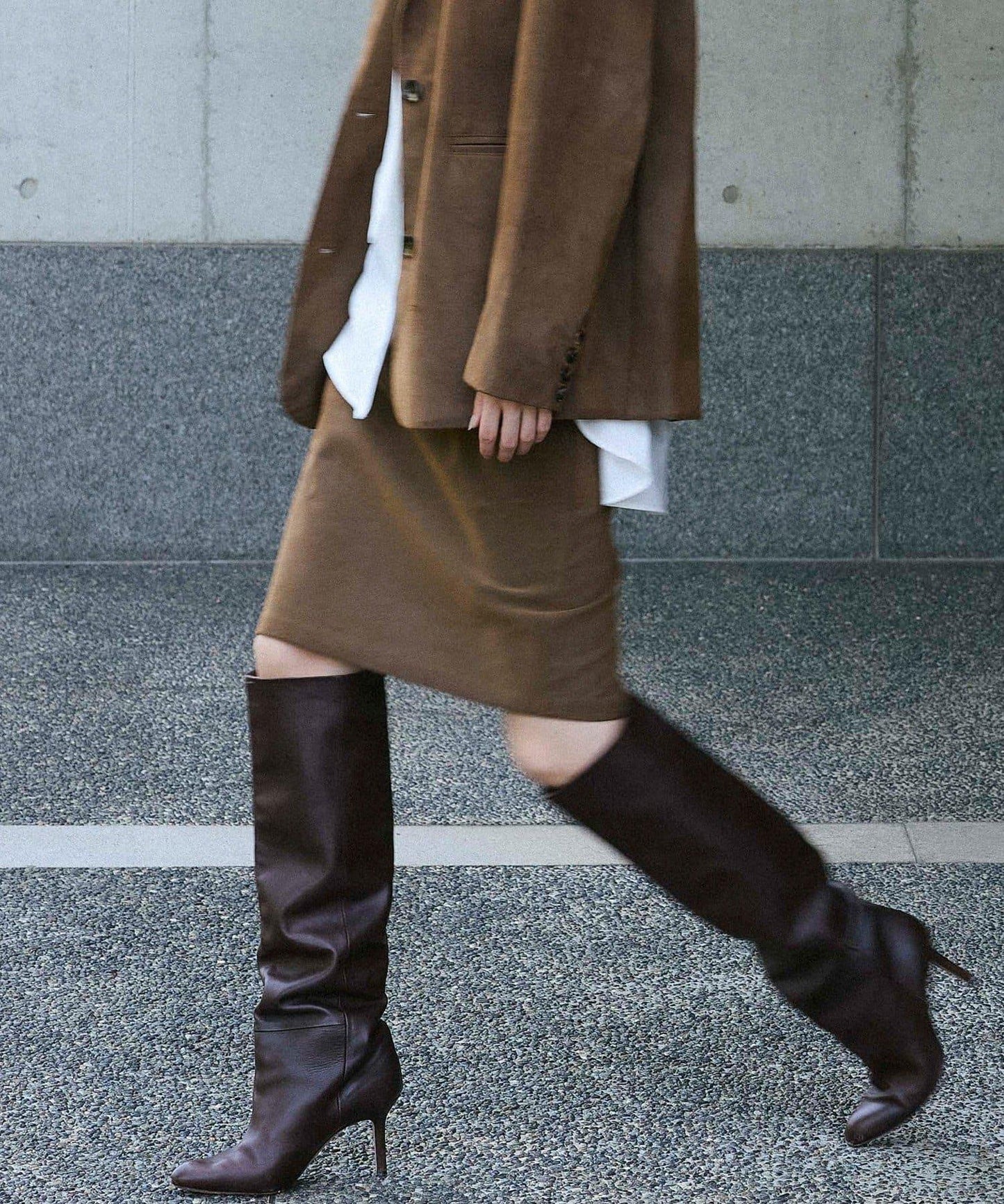 【2026AW Debut】【UNFORM】仿麂皮半身裙