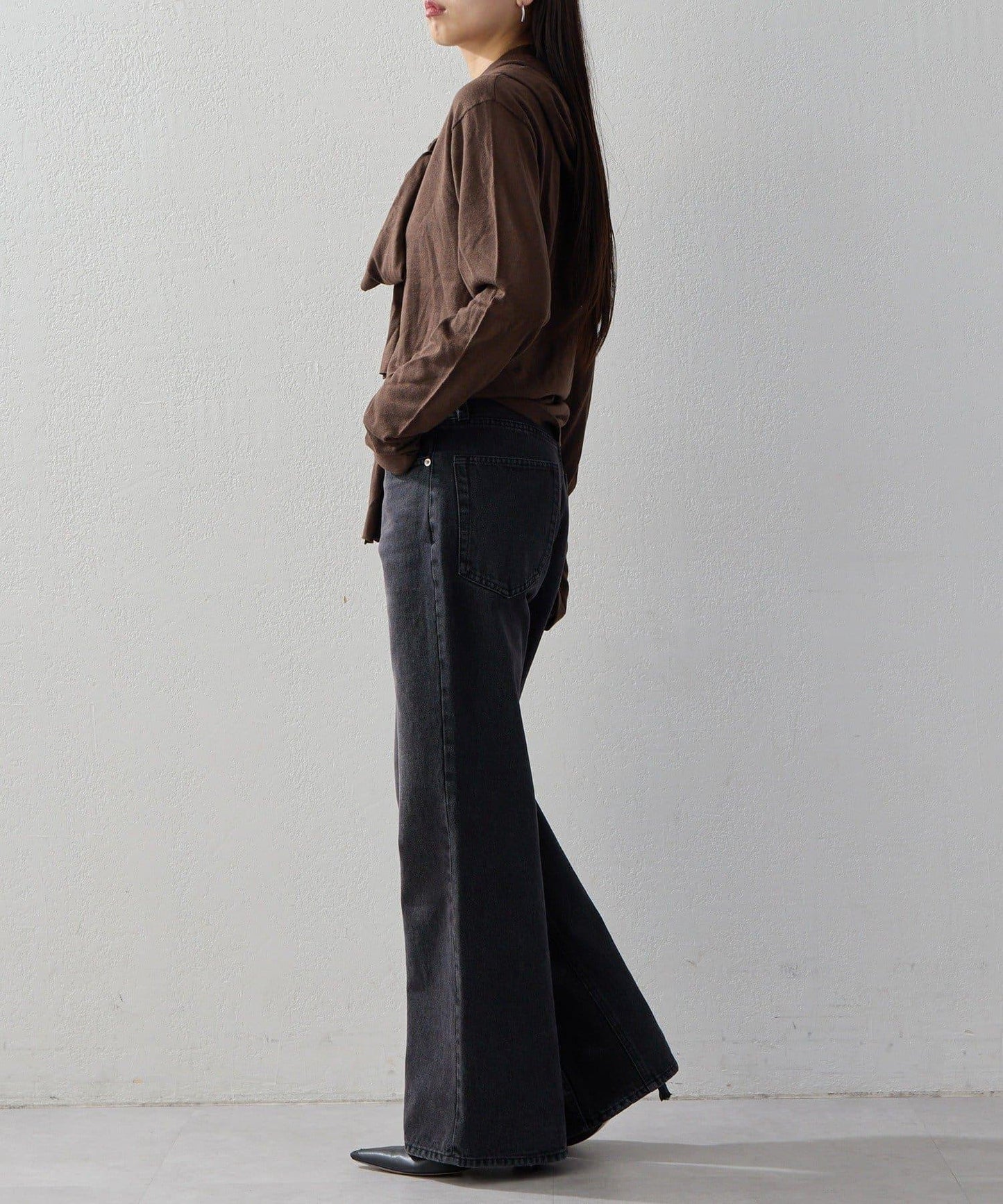2026AW Debut UNFORM 羊絨混紡連帽蝴蝶結針織衫