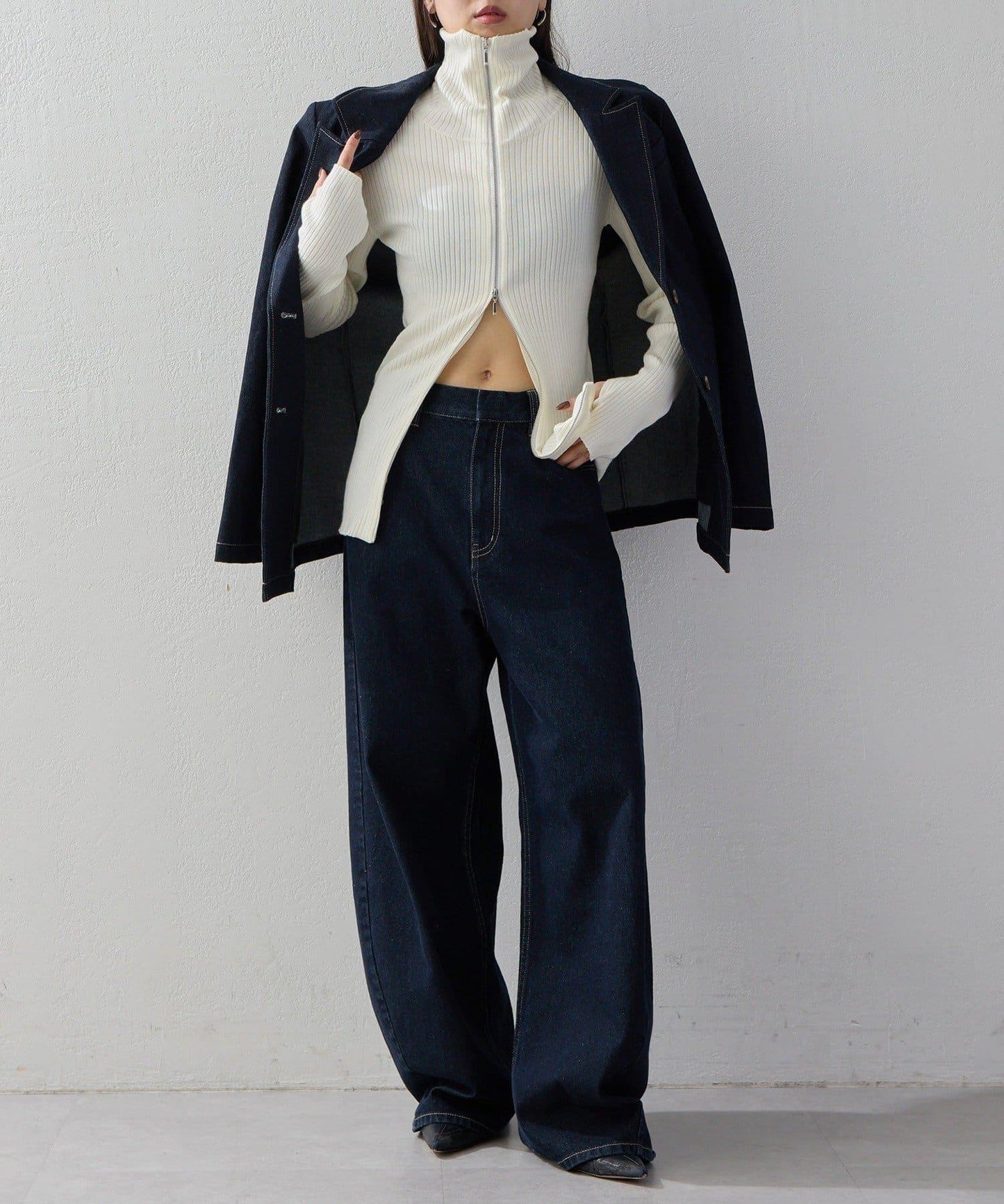 【2026AW Debut】【UNFORM】繭型牛仔褲