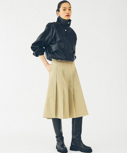 【2026AW Debut】【UNFORM】中長款打褶半身裙