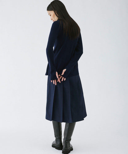 【2026AW Debut】【UNFORM】中長款打褶半身裙