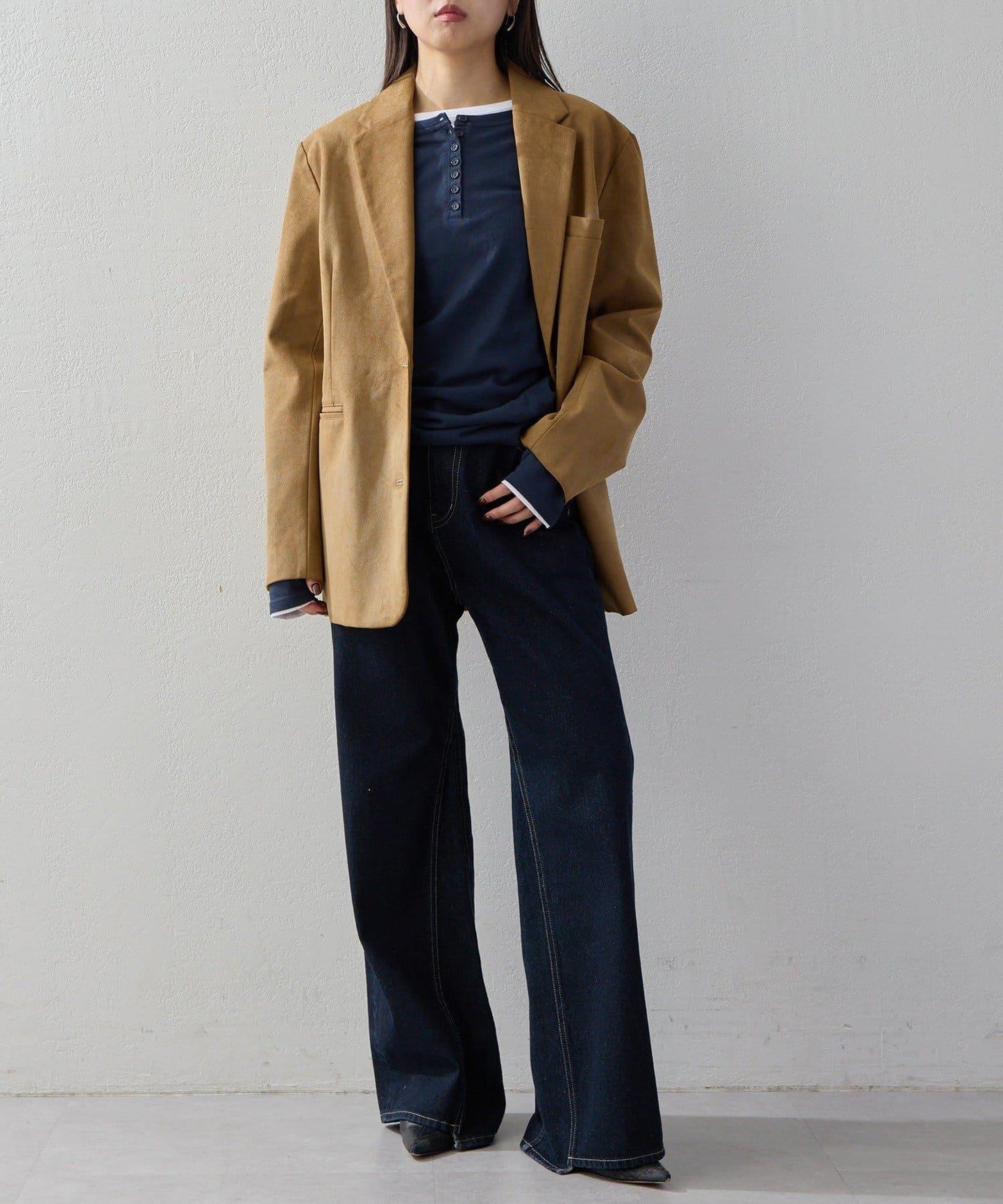 【2026AW Debut】【UNFORM】仿麂皮夾克