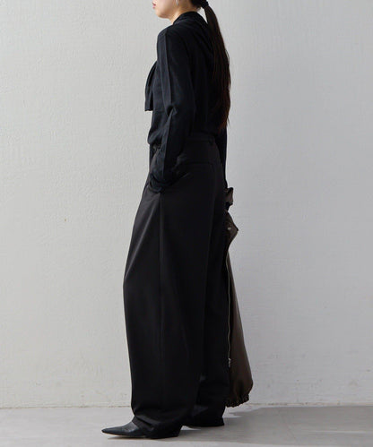 2026AW Debut UNFORM 羊絨混紡連帽蝴蝶結針織衫