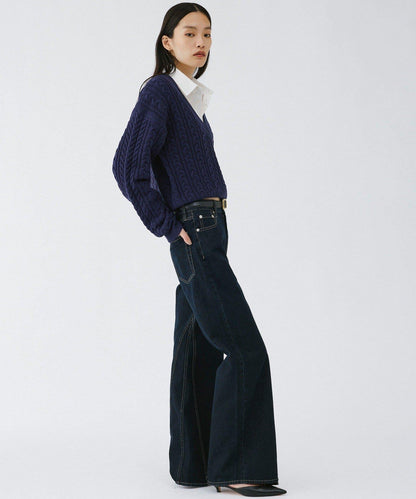 【2026AW Debut】【UNFORM】絞花短款針織衫