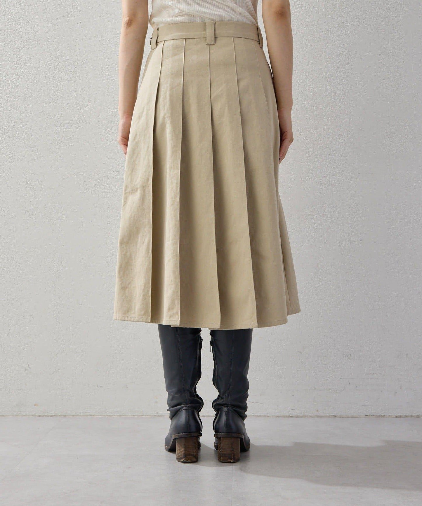 【2026AW Debut】【UNFORM】中長款打褶半身裙