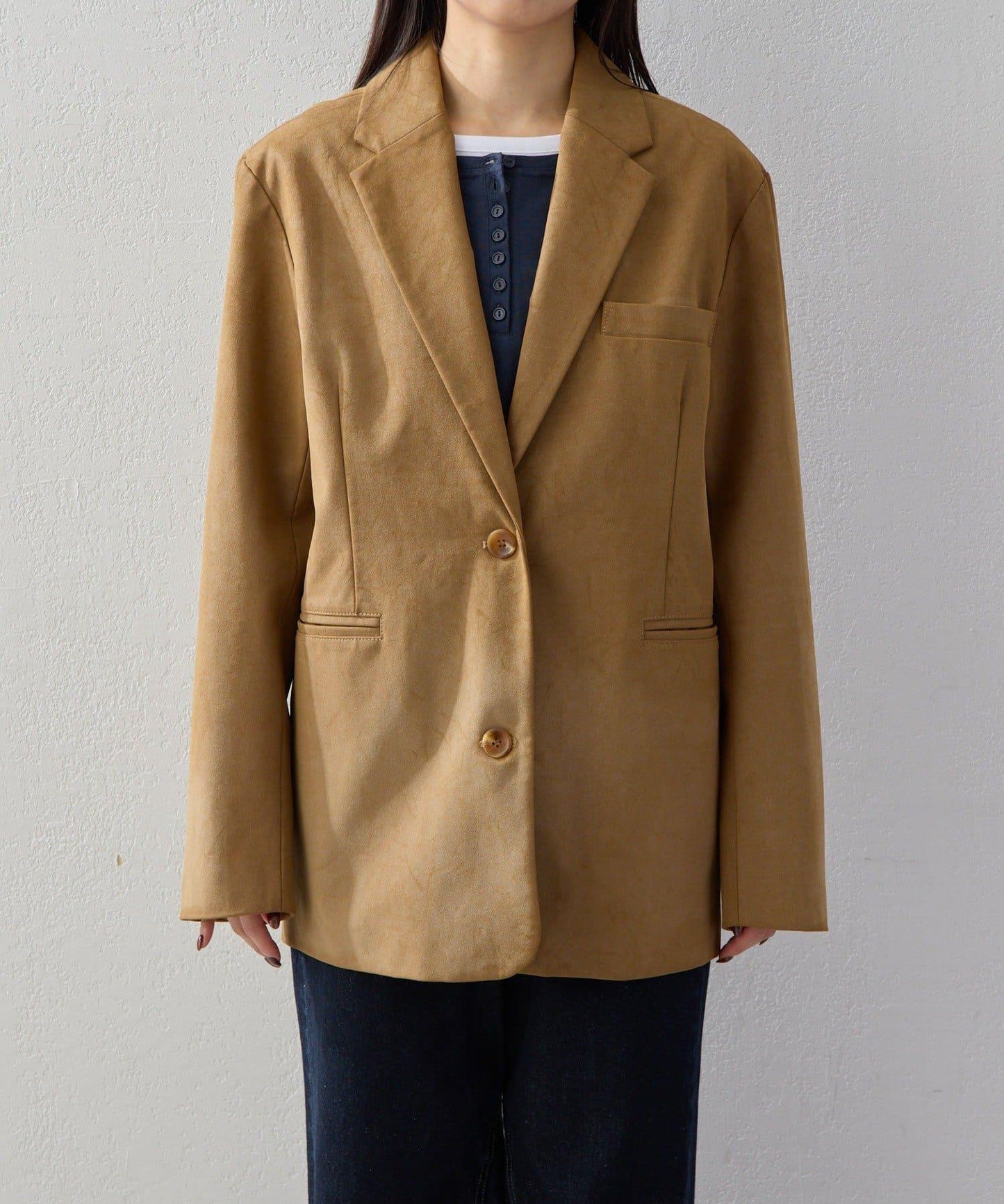 【2026AW Debut】【UNFORM】仿麂皮夾克