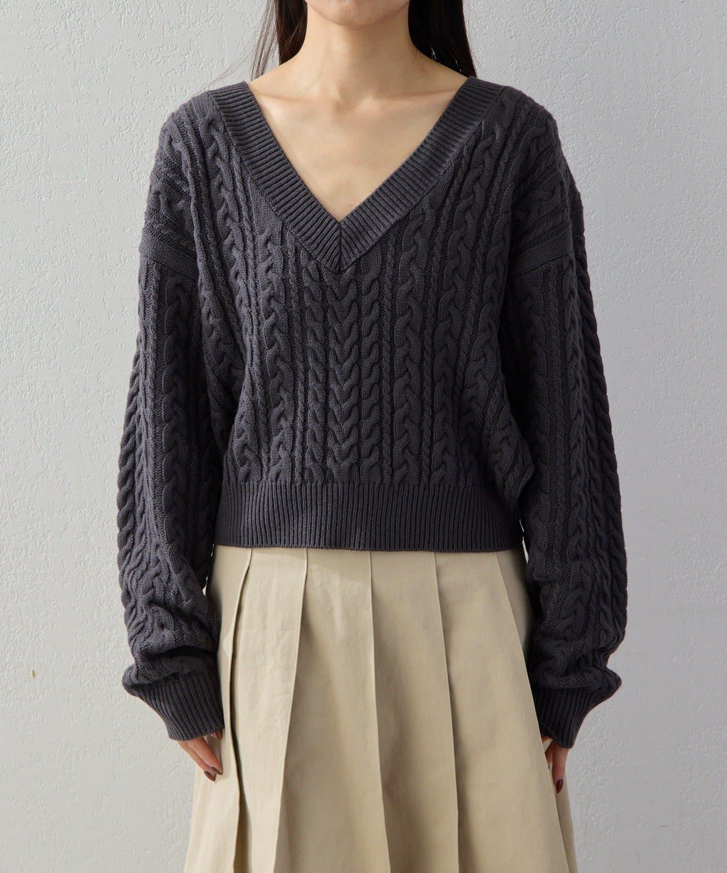 【2026AW Debut】【UNFORM】絞花短款針織衫