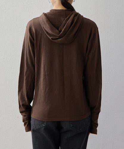 2026AW Debut UNFORM 羊絨混紡連帽蝴蝶結針織衫