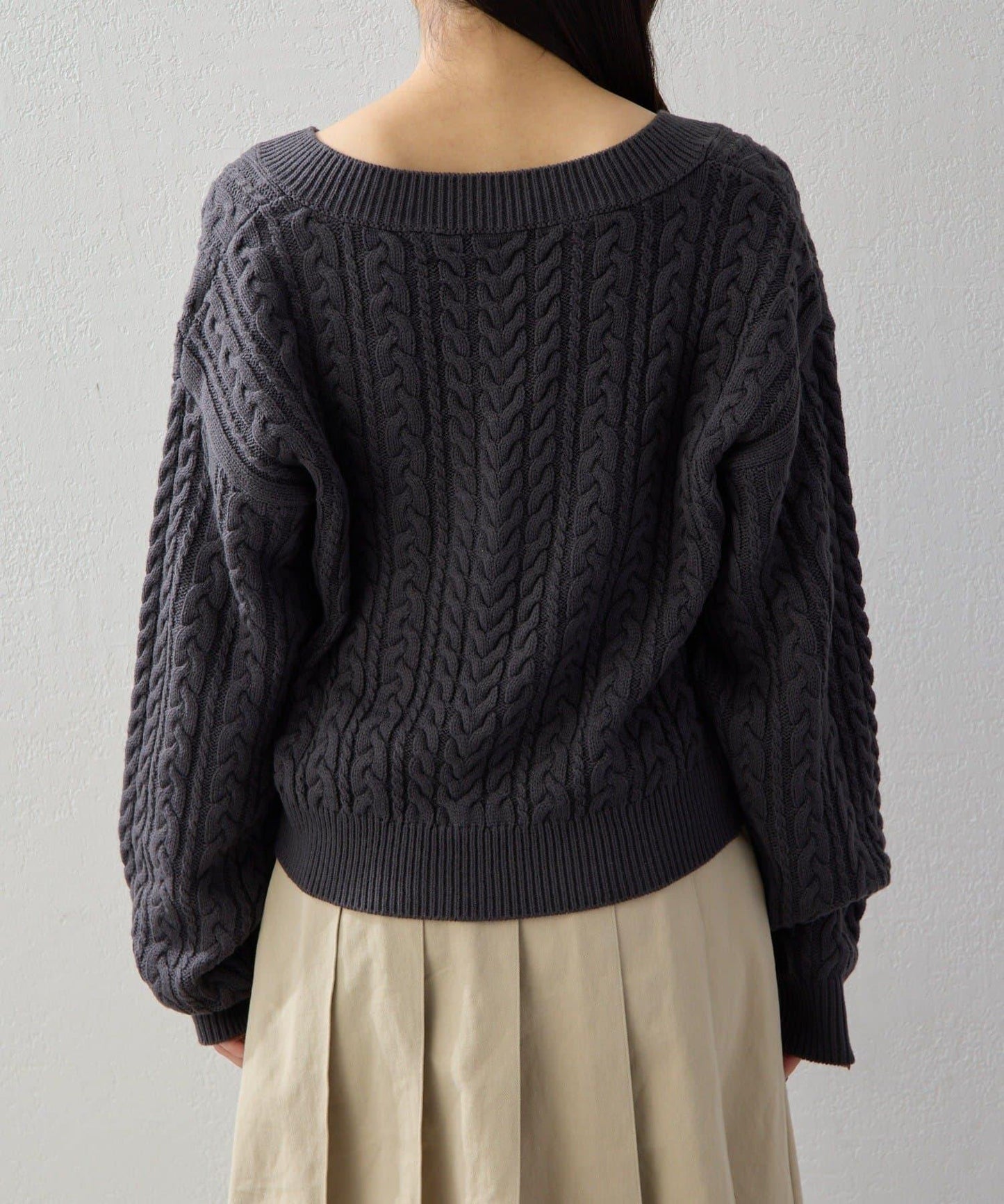 【2026AW Debut】【UNFORM】絞花短款針織衫