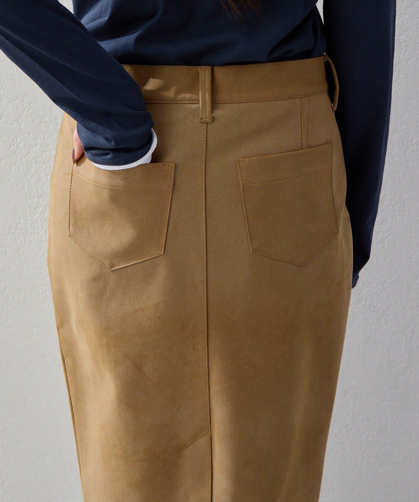 【2026AW Debut】【UNFORM】仿麂皮半身裙