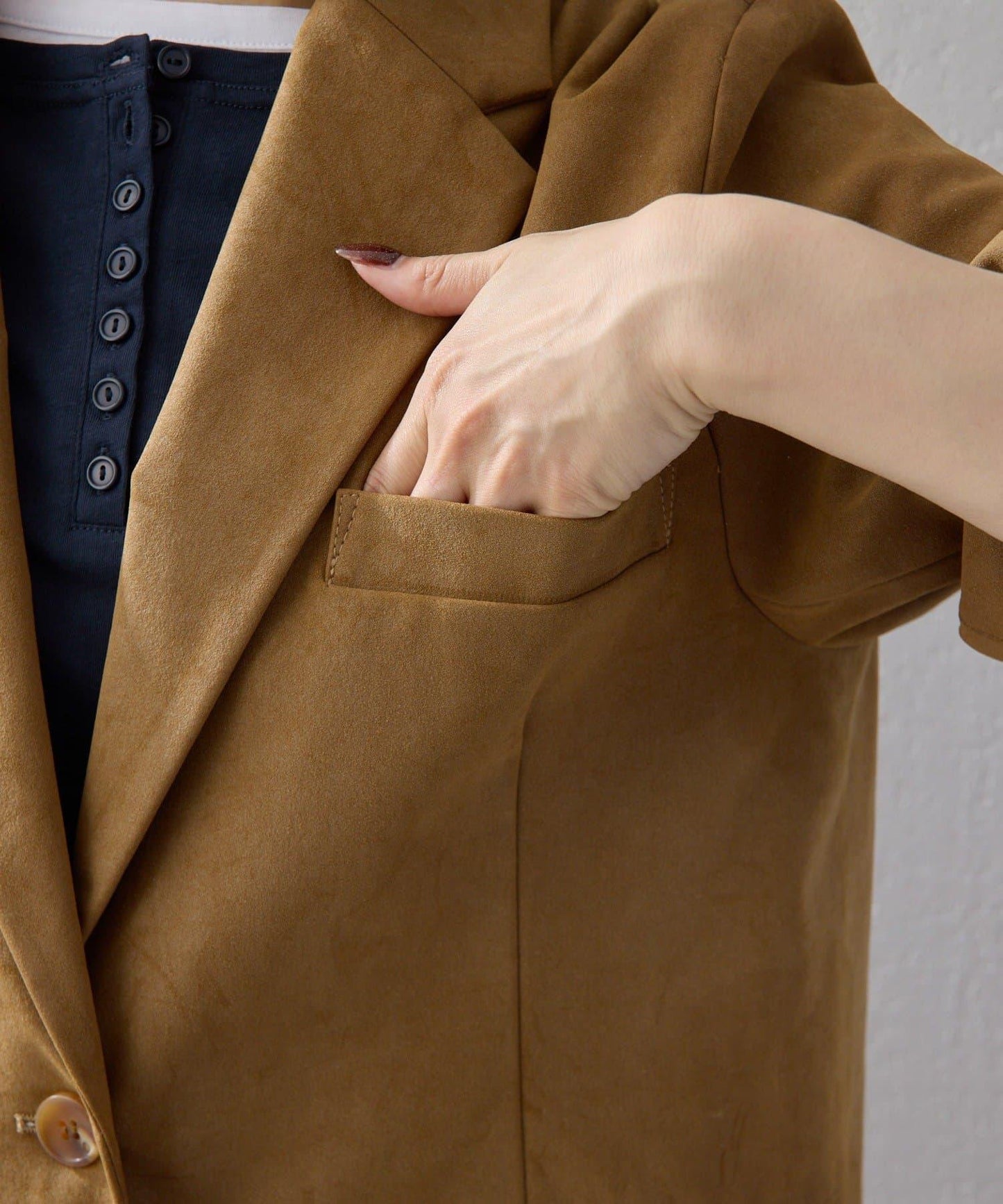 【2026AW Debut】【UNFORM】仿麂皮夾克