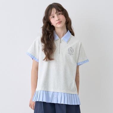 雙層領疊穿上衣