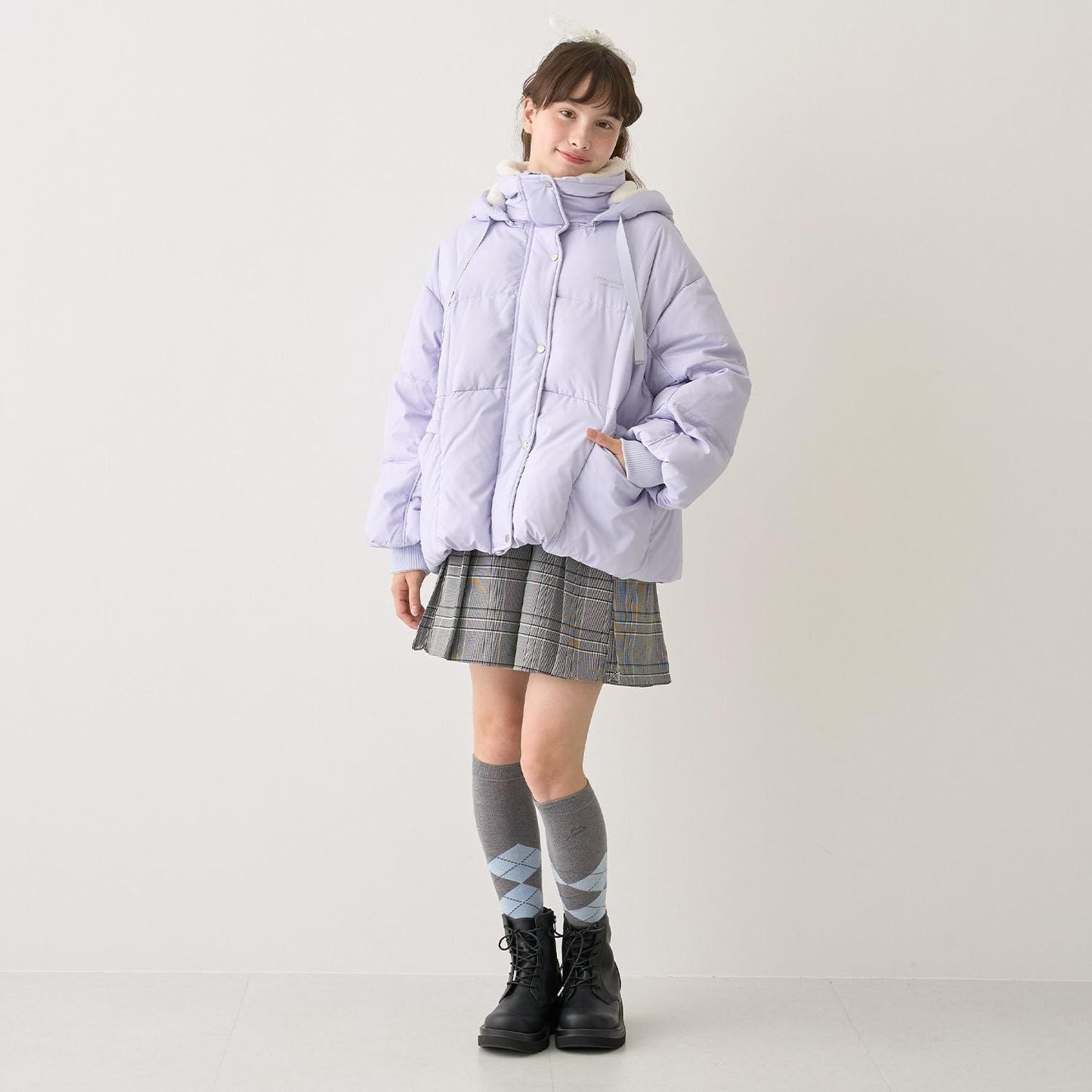 【130cmあり】チャームつきカーゴキュロット