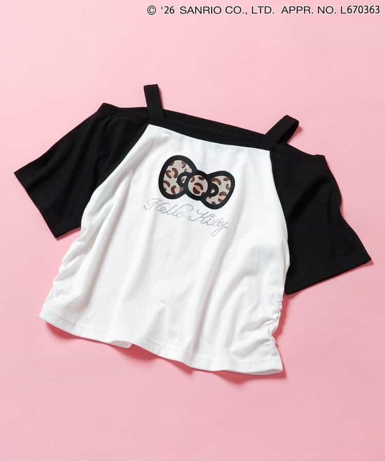 Hello Kitty 辣妹露肩風T恤
