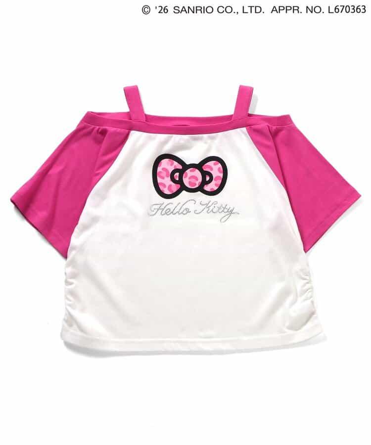 Hello Kitty 辣妹露肩風T恤