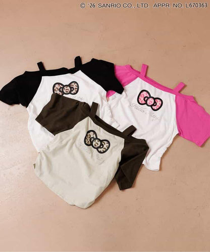 Hello Kitty 辣妹露肩風T恤
