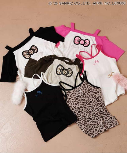 Hello Kitty 辣妹露肩風T恤