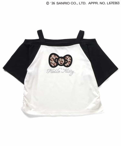 Hello Kitty 辣妹露肩風T恤
