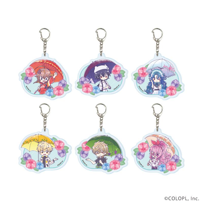 クイズRPG 《黑貓維茲》 梅雨ver. 亞克力鑰匙扣01 完整套裝（全6種）
