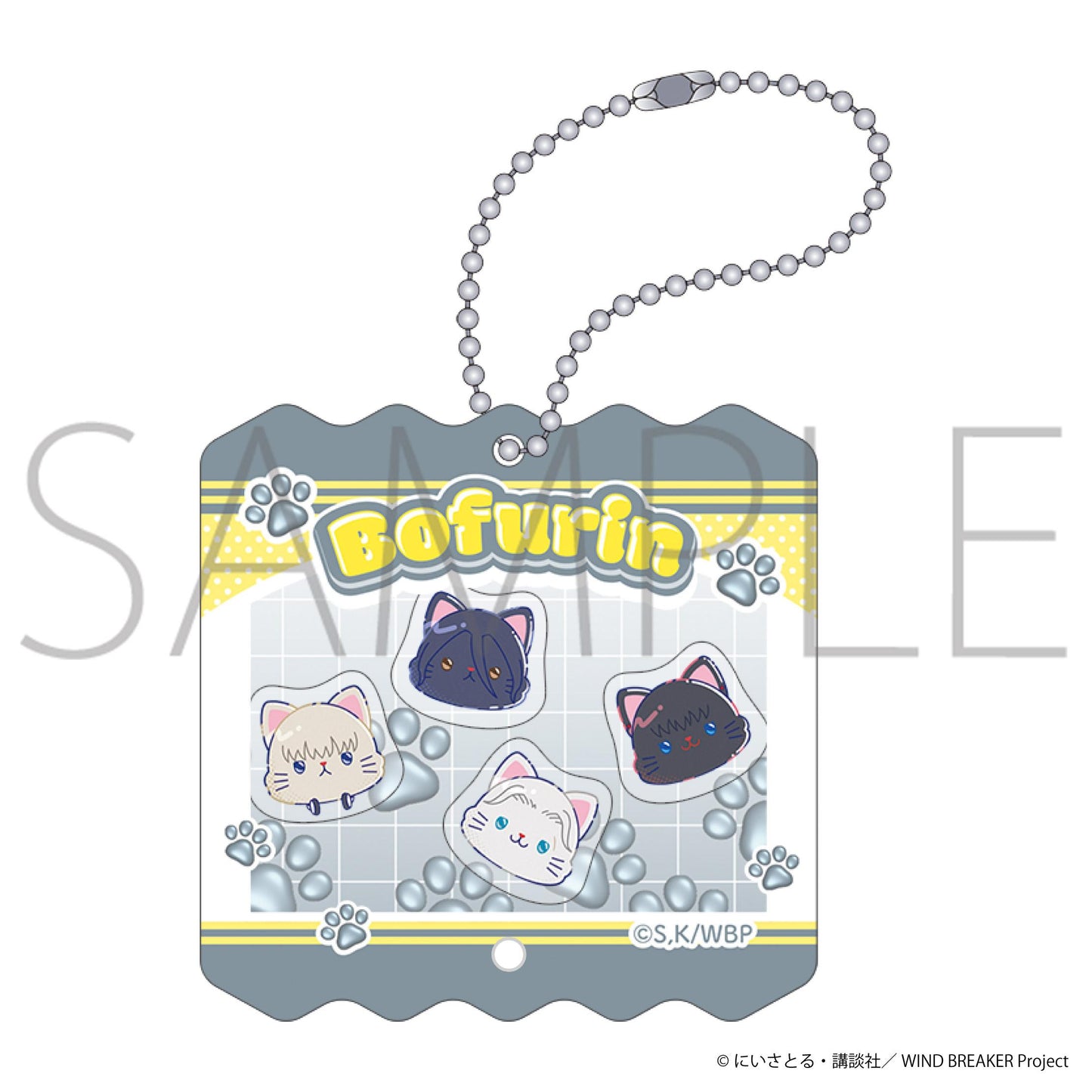 防風少年_withCAT illustration Ver. 防風鈴B 搖搖樂亞克力鑰匙扣