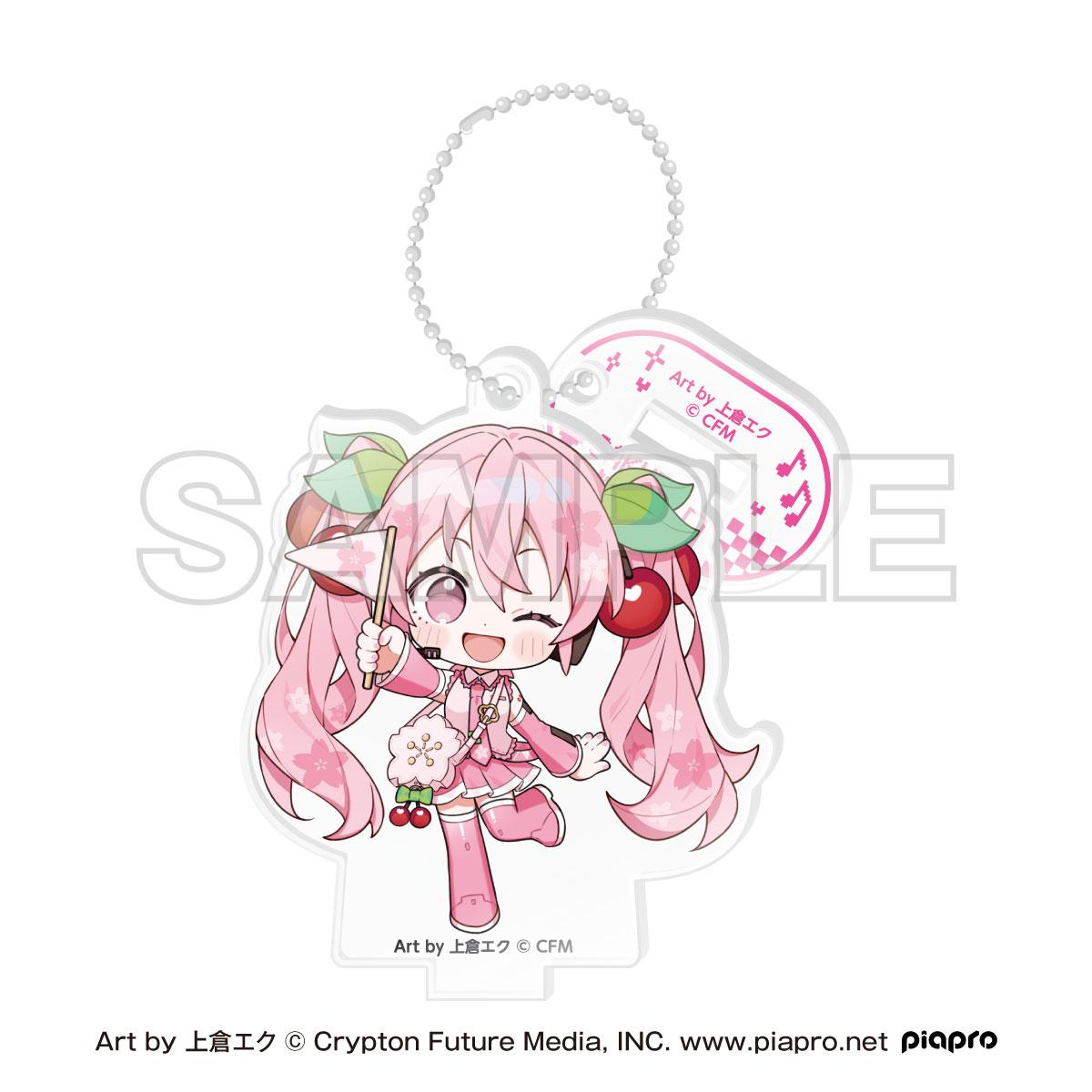 桜ミク×Shibuya Sakura Stage 迷你角色立牌鑰匙扣 C款