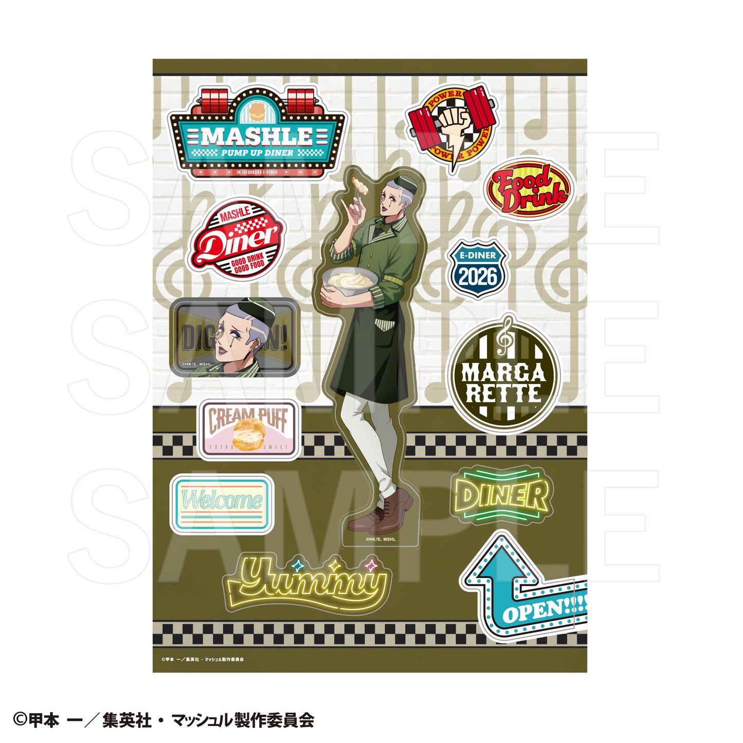 マッシュル-MASHLE-（物理魔法使馬修） PUMP UP DINER 3 異形貼紙 マーガレット・マカロン