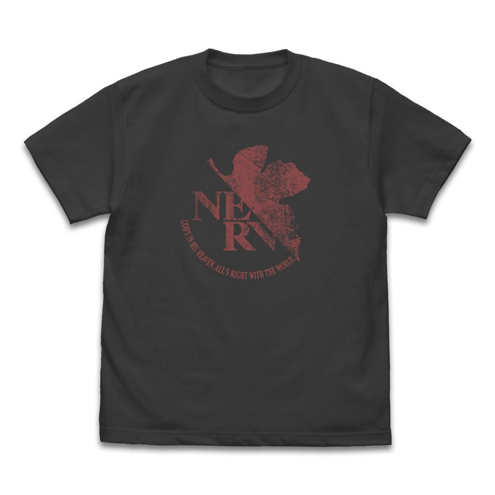 EVANGELION_Mサイズ_NERV 復古Logo T恤/SUMI