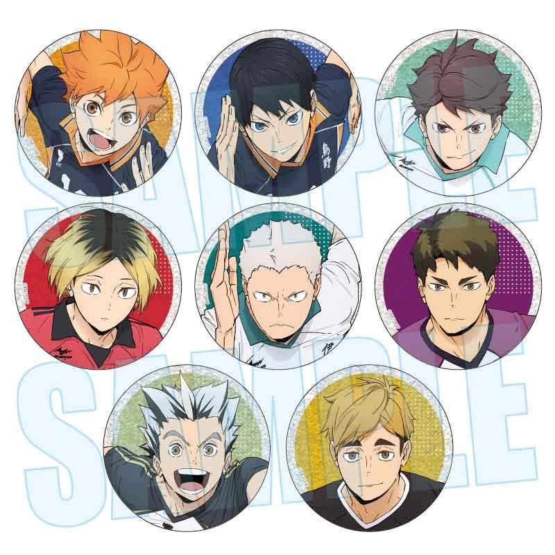 排球少年 トレーディンググリッター缶バッジ 10週年活動視覺 【BOX/8個裝】【完整BOX】