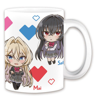わたしが戀人になれるわけないじゃん、ムリムリ!（※ムリじゃなかった!?） れな子＆真唯＆紫陽花＆紗月＆香穂 迷你馬克杯 變形版
