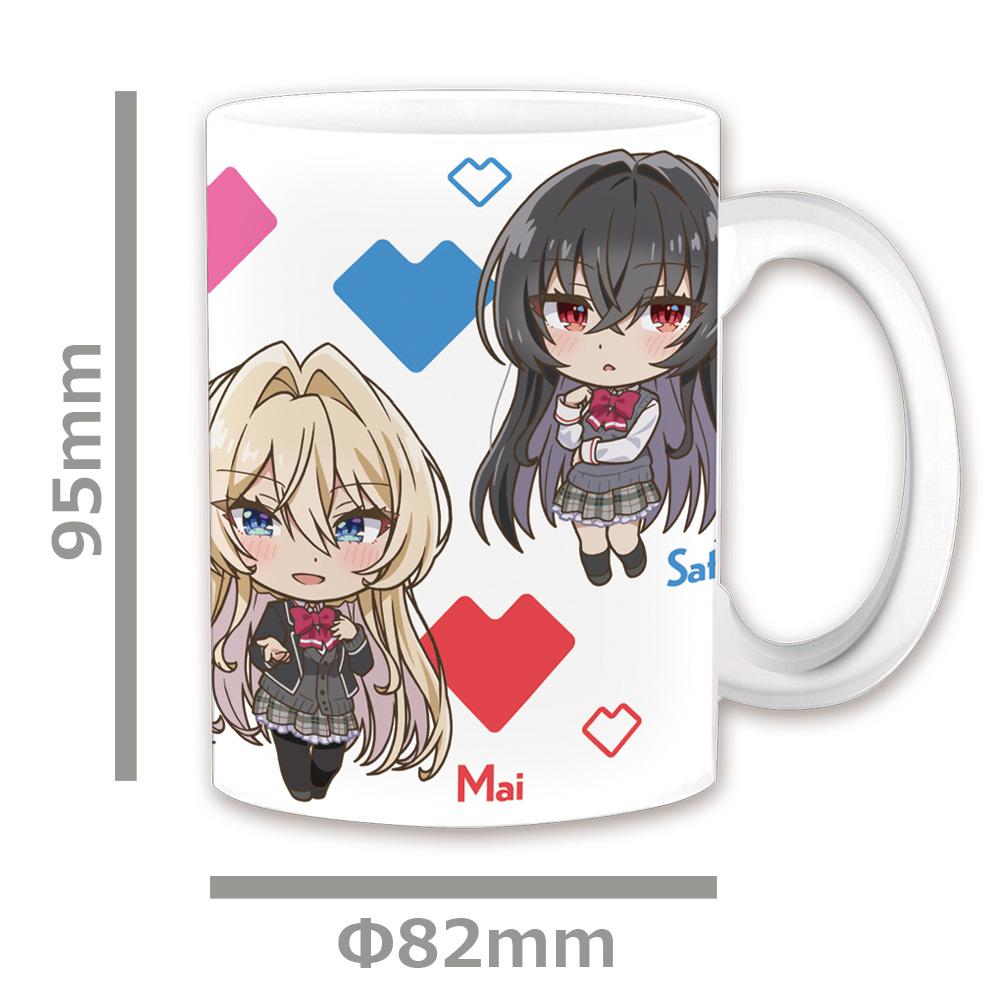 わたしが戀人になれるわけないじゃん、ムリムリ!（※ムリじゃなかった!?） れな子＆真唯＆紫陽花＆紗月＆香穂 迷你馬克杯 變形版