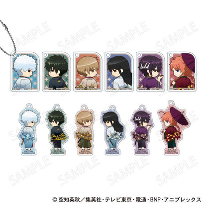 銀魂（銀魂） 和裝×振り向き デフォルメ Ver. 亞克力鑰匙扣 【BOX／12個裝】