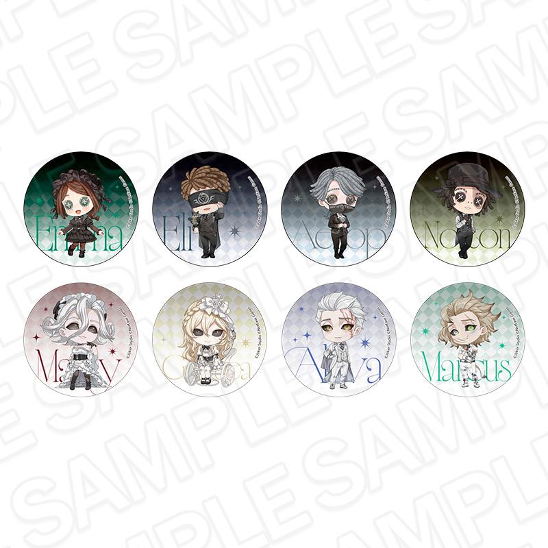 Identity V_グリッターカンバッジ(ランダム) Infinity colors デフォルメ ver. 【OPP／8個入り】【コンプリートセット】