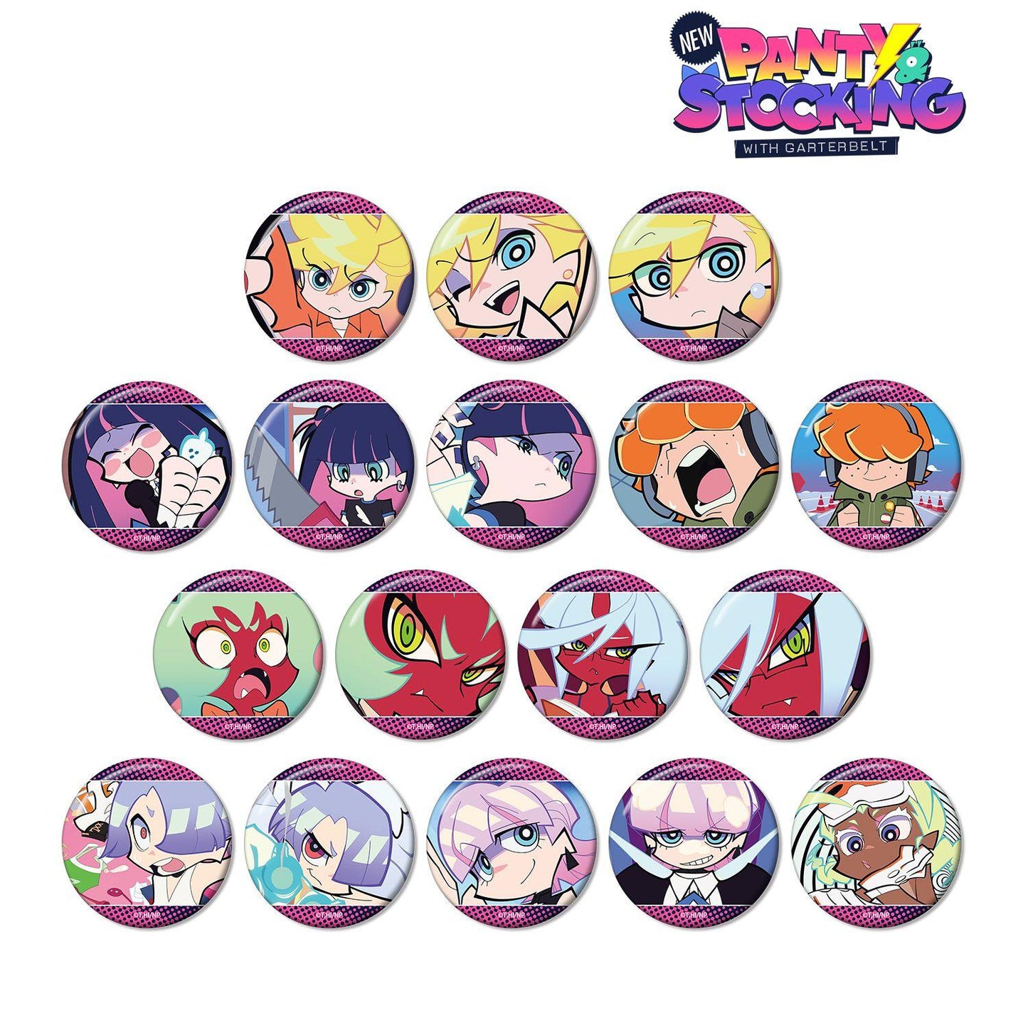 New PANTY ＆ STOCKING with GARTERBELT 場景徽章（整盒） 【BOX/17包入】