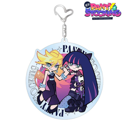 New PANTY ＆ STOCKING with GARTERBELT 描き下ろし パンティ＆ストッキング ブラックドレスver. BIG亞克力鑰匙扣