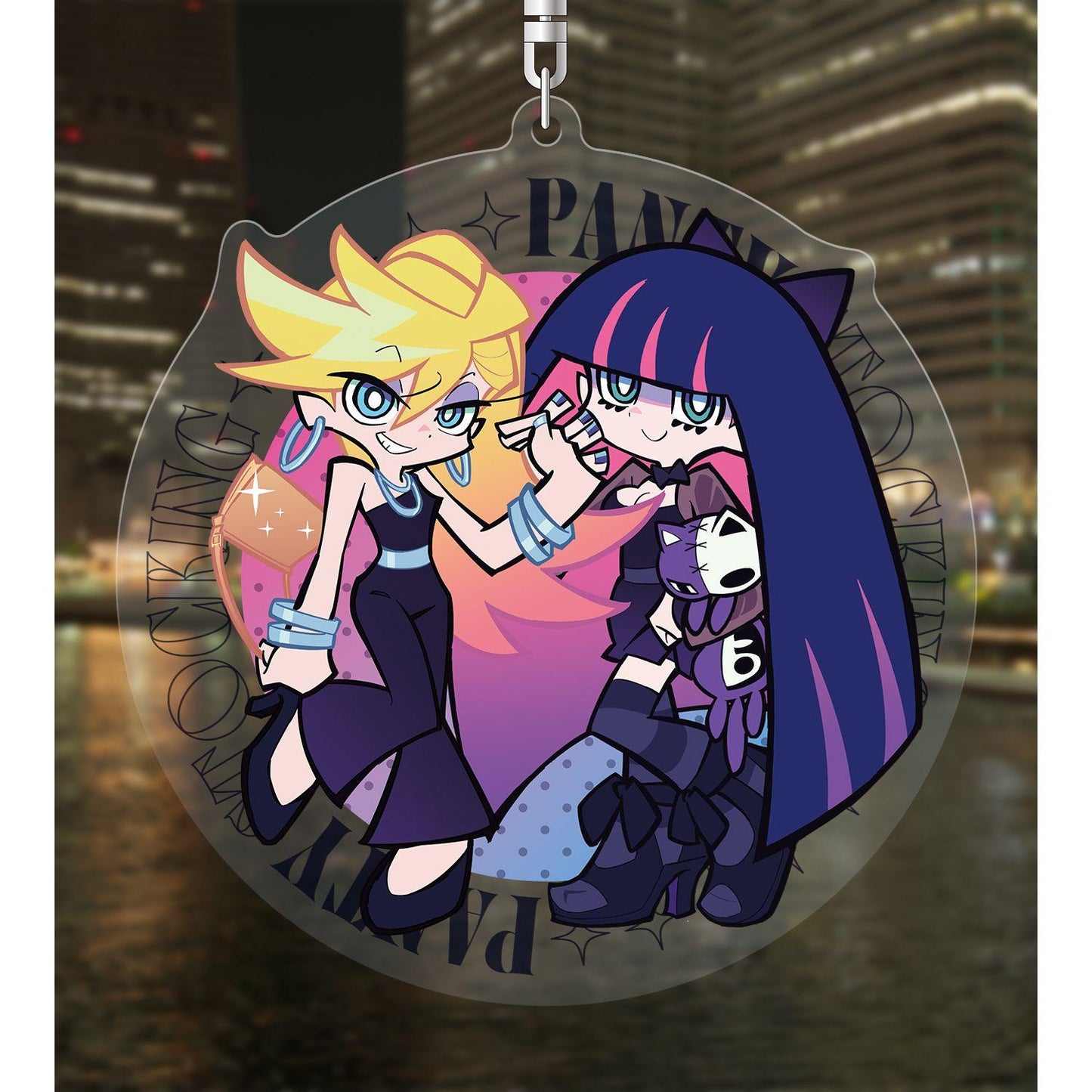 New PANTY ＆ STOCKING with GARTERBELT 描き下ろし パンティ＆ストッキング ブラックドレスver. BIG亞克力鑰匙扣